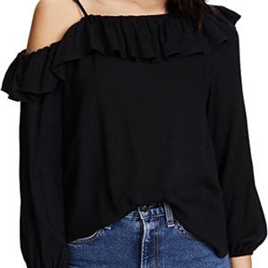 Ella Moss One Shoulder Ruffle Top - (S)